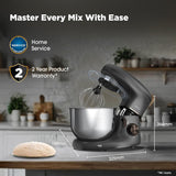 Havells Crescent 1100W Stand Mixer | 5.5L Stainless Steel Bowl | 6 Speed + Pulse Function