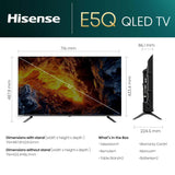 Hisense 80 cm (32 Inches) HD Ready Smart QLED Google TV | HDR10, 30W Powerful Speakers, Dolby Audio | Super Bright Panel | Google Assistant & Chromecast | HDR 10 | Voice Control | 32E5Q (Black)