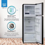 Voltas Beko 283 L Frost Free Double Door 2 Star Refrigerator (Wooden Black, RFF334C / 2WPV100RXBD)
