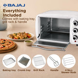 Bajaj 1603 16L OTG Oven – 1200W Oven Toaster Grill for Baking, Grilling & Toasting (420112)