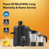 Havells Hexo 950 Watt Juicer Mixer Grinder with 2 Jars & Copper Motor