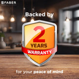 Faber Air Fryer Oven 20L,1500 Watts, Digital Control, Bake Tray, SS Wire Tray & Basket, Crumb Tray, | 15 Preset Auto Program | Bake,Roast,Fry,Toast,Defrost | FAO 20L BK 15DF