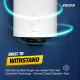 Voltas Aqua M 25L 5-Star Storage Water Heater | 2000W Copper Element | 8 Bar | Free Installation | White