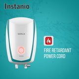 Havells Instanio 3L Instant Water Heater 4.5kW (White Blue) | ISI Certified Geyser