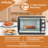 Bajaj 2000 TM 20L OTG Oven – 2000W Electric Oven with Timer & Temperature Control (420110)