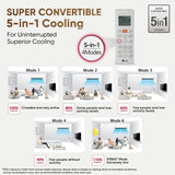 LG 3 Star (1.5) Split AC, Hot and Cold, Dual inverter Compressor, Super Convertible 5-in-1 Cooling, 5.2 kW, 2025 Model,(US-NH19BNXE)