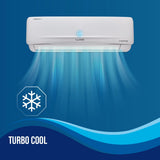 LLYOD Lloyd 2.0 Ton 3 Star Inverter Split AC (5 in 1 Convertible, Copper, Anti-Viral + PM 2.5 Filter, Anti Corrosion Coating,White With Golden Deco Strip, GLS24I3KWSEM)