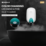 Havells Instanio Prime 15L Storage Water Heater(Geyser)|Faster Heating|Safer to use|Saves electricity|Engineered for Hard Water|Color Changing LED Indicator|Anti Rust Tank|Heavy Duty Heating Element