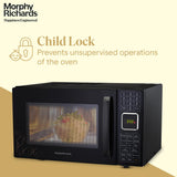 Morphy Richards 27L Convection Microwave Oven (27CGF, Black) | 200 Auto Cook Menus | 11 Power Levels | Stainless Steel Cavity | Deodorizer | 2-Year Warranty