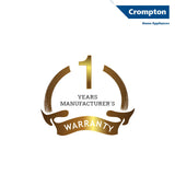 Crompton 09 Fin Insta Ferver wave Fin OFR (Oil Filled Radiator)|Room Heater|2400 W|3 Heat Settings & PTC Fan Heater|Over heat & Tilt protection |360° Heating (Black)|2yrs warranty|Black & Copper