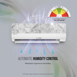 Lloyd Stylus 1.5 Ton 3 Star Wi-Fi Inverter Split AC (6 in 1 Convertible, Changeable AC Panel, 100% Copper, Anti-Viral + PM 2.5 Filter, White & Grey, New Launch GLS18V3KONMY)