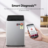 LG 7.5 Kg 5 Star Smart Inverter Fully-Automatic Top Load Washing Machine (T75SPSF1Z, Middle Free Silver, TurboDrum | Smart Closing Door)