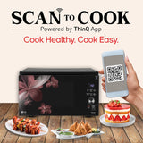 LG 32 L Scan to Cook Wi-Fi Enabled Charcoal Convection Healthy Microwave Oven (MJEN326PKW, Black, Heart Friendly, Pasteurized Milk, Ghee, Diet Fry & 360° Motorised Rotisserie for Bar-be-queing)