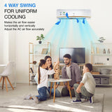 Godrej 2.5 Ton 3 Star, 5 Years Comprehensive Warranty, 5-in-1 Convertible Cooling, Inverter Split AC (Copper, 4 Way Air Swing With Heavy-Duty Cooling at 52 Deg Celcius, AC 2.5T SIC 30LTC3-GWR, White)