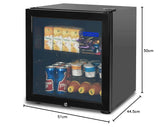 Blue Star VC65D Single Door Visi Cooler (55 Ltrs, 3 shelves, Black) (Open Box / Without Box)