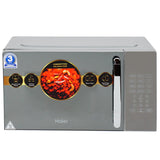 Haier 20L Convection Microwave Oven with Mirror Glass design (HIL2001CSSH,Silver)