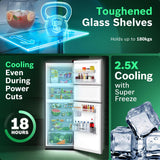 Bosch 302L, 3 Star, MaxFlex Convert Frost Free Triple Door Refrigerator | 8-in-1 Convertible Storage Modes | 57L Extra Convertible Zone | Cool Extend up to 18 hours (CMC33S03NI, Fine Steel)