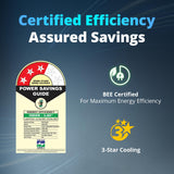 Voltas CAE 1 ton 3 star,New star rated, inverter Split AC | 4-IN-1 Adjustable mode| High ambient Cooling-cools even at 52°C | Anti dust filter with Anti-microbial coating |Copper Coil |Whitec 123V