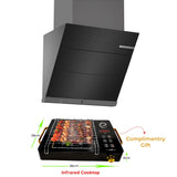 BOSCH Wall Mounted Chimney DWKF68G60I 60 cm 950 CMH Black