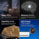 Voltas 1.5 Ton 3 Star Inverter Split AC (Copper, 5-in-1 Adjustable Mode, Anti-dust Filter, 183V Vertis Smart Air Elite Gold, White)