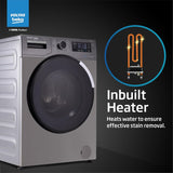 Voltas Beko 8.0kg, Inverter, 5 Star Front Load Washing Machine (WFL8014VTAP, Anthracite), Auto Dosing,Stain Expert