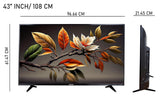 Panasonic 108 cm (43 inches) 4K Ultra HD Smart LED Google TV TH-43MX740DX (Black, 4K Color Engine, HDR 10, Dolby Digital, Chromecast Built-in)