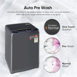 LG 10 Kg 5 Star Inverter TurboDrum Fully Automatic Top Loading Washing Machine Appliance (T10SJMB1Z, Jet Spray+, Smart Closing Door, Middle Black)