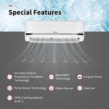 Hitachi 1 Ton 5 Star New Star Rated 4-Way Swing, ice Clean, Xpandable+,Smart View Display,Hybrid Convertible Inverter Split AC (100% Copper, Dust Filter, 5500STXL RAS.V512PCDIST, White)