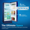 Bosch 207 L, 4 star, Smart Inverter, Direct-Cool Single Door Refrigerator|18 Hrs Cooling Retention |Largest Vegetable Box |Delicate Crisper|2.5x Faster Cooling (2026 Model, Feather Blue,CST20B34AI)