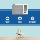Blue Star 1.5 Ton 3 Star, New Star Rated, Window AC (Copper, 2 Way Swing, Multi Sensors, Blue Fins, Self Diagnosis, WFA318GXU, White)