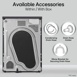 LG 9 Kg, Wi-Fi, Dual Inverter Heat Pump, Eco-Hybrid Technology Fully Automatic Front Load Dryer (DHV09SAM, Double Layer Air Filter, Allergy Care, Auto Cleaning Condenser, Middle Black)