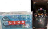 USHA Sewing Kit with 18 Thread spools, 1 Scissor, 12 Buttons, 1 Measuring Tape (Black)