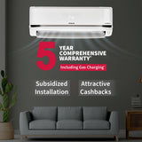 Hitachi 2 Ton Class 5 Star, 4-Way Swing, ice Clean, Xpandable+, Inverter Split AC (100% Copper, Dust Filter, 5500STXL RAS.V522PCBISH1, White)