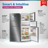 Bosch 335L, 3 Star, Max Flex Convert Frost Free Triple Door Refrigerator | 8-in-1 Convertible Storage Modes | 57L Extra Convertible Zone | Cool Extend up to 18 hours (CMC36K03NI, Smoky Silver)