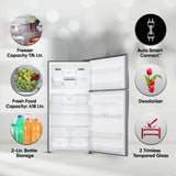 LG 592 L 1 Star Frost Free Inverter Wi-Fi Double Door Refrigerator (, GR-H812HLHM, Platinum Silver3, With Hygiene Fresh+ & Door Cooling+)