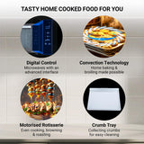 Haier Electric Oven Toaster Grill (OTG) for Kitchen 35 Litre, 1600W | Stainless Steel Finish Styling Handle (Black)