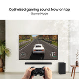 Samsung 300 W 2.1 ch Dolby Audio Soundbar, DTS Virtual:X, Surround Sound Expansion, Bluetooth, Optical in, USB, Wireless Subwoofer (HW-C450/XL, Black)