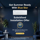 Blue Star 1.5 Ton 5 Star,New star rated, Inverter Split AC (Copper, Convertible 5 in 1 Cooling, DigiQ Hepta Sensor, Dust Filter, Self Diagnosis, IE518PNU, White)