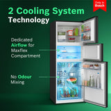 Bosch 302L, 3 Star, MaxFlex Convert Frost Free Triple Door Refrigerator | 8-in-1 Convertible Storage Modes | 57L Extra Convertible Zone | Cool Extend up to 18 hours (CMC33S33VI, Cosmic Steel)