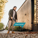 Kärcher WD 5 S V-25/5/22 wet dry vacuum cleaner, flat filter, removable filter cassette, automatic filter cleaning, filter bags, 1100W, 25l stainless steel container, Black / Yellow, 2.2 m hose