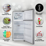 LG 380 L 2 Star Frost Free Smart Inverter Double Door Refrigerator Appliance (, GL-N412SDSY, Dazzle Steel, Express Freeze)
