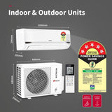 Hitachi 2 Ton Class 5 Star, 4-Way Swing, ice Clean, Xpandable+, Inverter Split AC (100% Copper, Dust Filter, 5500STXL RAS.V522PCBISH1, White)