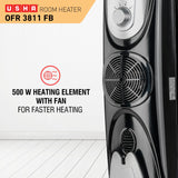 Usha 3811 FB OFR Heater 2300W – 11 Fin, Fan, Thermostat Control (Open Box / Without Box)