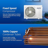 Voltas 1.5 Ton 3 Star, Fixed Speed Split AC (Copper, LED Display, Anti-dust Filter, 183 Vectra Elegant, White)