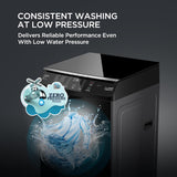 Lloyd 8 kg 5 Star Fully Automatic Top Load Washing Machine I 5D Ultra Wash with Dual Detergent Case (GLWT805L50EB, Ebony Black)