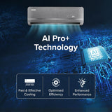 Blue Star 1.5 Ton 5 Star, New Star Rated, Smart Inverter Split AC, Iconia Series (AI Pro+, Copper, 4-Way Swing, DigiQ Hepta Sensor,Turbo Cool, Self Clean Technology (IA518IXUS, Midnight Silver))