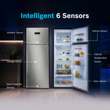 Bosch 269L, 2 Star, Frost Free Double Door Refrigerator | 6-in-1 Convertible Modes | 80min Convert | Touch Panel | Extend Cool up to 18 hrs | SuperFreeze (CTC29S22VI, Fine Steel, 2026)