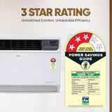LG 1.5 Ton 3 Star DUAL Inverter Window AC (Copper, Convertible 4-in-1 cooling, 4 Way Air Swing, HD Filter, UW-Q18WUXA, White)