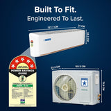 Blue Star 2 Ton 5 Star, New Star Rated, Wi-Fi Smart Inverter Split AC (Copper,4-Way Swing, DigiQ Hepta Sensor, Blue Fins,Turbo Cool, Self Clean Technology (IA522GXUS, White))