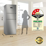 Bosch MaxFlex Convert 335L,3 Star Inverter Frost Free Triple Door Refrigerator (CMC36S03NI, 8-in-1 Convertible, UV Protected Body Shield, VitaFresh Technology, Adaptive UI, Smoky Steel)